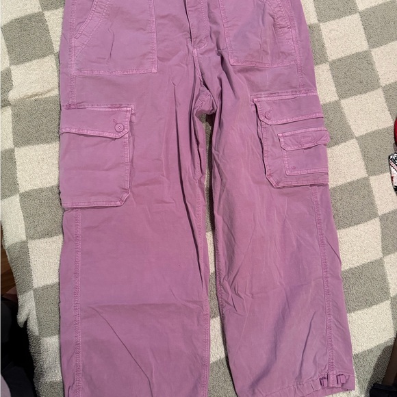 American Eagle Outfitters Pants - American Eagle Purple Cargo Pants